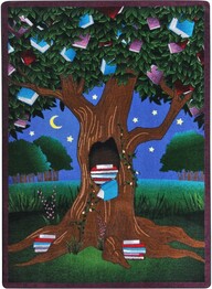 Joy Carpets Kid Essentials Reading Tree Multi